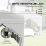 Popup Paviljong 3 x 6 m med Sidoväggar Partytält