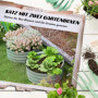 2-Pack Odlingslåda Metall Rund Ø60 x 30 cm Grön