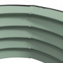 2-Pack Odlingslåda Metall Rund Ø60 x 30 cm Grön
