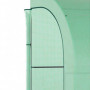 Växthus Halvtunnel med Hyllor 300 x 150 x 213 cm Grön