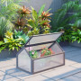Mini Växthus med Ventilationshål 90 x 52 x 49,5 cm, Grå