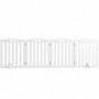 Fristående Hundgrind med Stödfötter 207,5 x 30 x 61 cm, vit