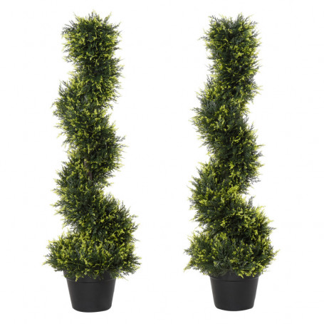 Konstväxt Spiral Cederträd 2-pack 90 cm (H)