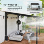 Fristående Metall Pergola 3 x 3 m Vattentätt Tak