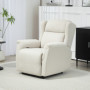 Relax Fåtölj med Fotstöd och160° Lutning Beige Linne
