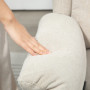 Relax Fåtölj med Fotstöd och160° Lutning Beige Linne