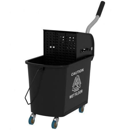 Svabbvagn med Moppress 20L Svart 63 x 27 x 67 cm