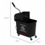 Svabbvagn med Moppress 20L Svart 63 x 27 x 67 cm