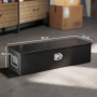 Utrustningslåda Aluminium med Lås, Bärhandtag  Svart 99 x 33 x 35,5 cm