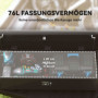 Utrustningslåda Aluminium med Lås, Bärhandtag  Svart 99 x 33 x 35,5 cm