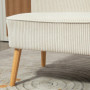 Loungesoffa 2-sits Elegant Scandi-design Manchester krämvit 117 x 56,5 x 77 cm