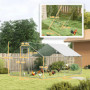 Stor hönsgård 12 m² – Robust och väderskyddad 300 x 400 x 195 cm