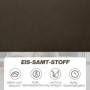 Soffa 2-sits med Förvaringsutrymme Sammetslook Brun Linne