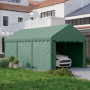 Bärbar Garagetält 3 x 6 m, 2 Ingångar Mörkgrön