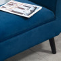 Hallbänk - Sängbänk med Förvaring 118 x 42 x 66 cm Sammet Mörkblå