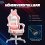 Gamingstol med Kattöron och Fotstöd Rosa