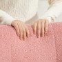 Gungstol Mysigt Teddy Fleece Tjock Stoppning Halkfri Rosa