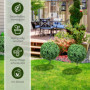 Konstgjord Buxbom 2-pack 70 cm (H)