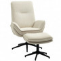 Realx Fåtölj med Pall Manchester Beige