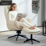 Realx Fåtölj med Pall Manchester Beige