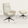 Realx Fåtölj med Pall Manchester Beige