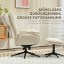 Realx Fåtölj med Pall Manchester Beige