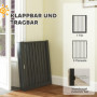 Vikbar Modular Hundhage 6 Paneler med Dörr Svart