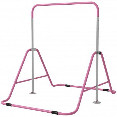 Höjdjusterbar Gymnastikstång för Barn Rosa