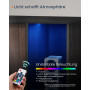 Minimalistiskt Förvaringsskåp / TV Bänk med RGB-Belysning - Brun Svart