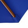 Parasol Bambu Blå 300 x 300 x 250 cm