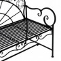 Trädgårdsbänk 2-sits Vintage Design Metall 107 x 55,5 x 90,5 cm
