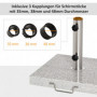 Parasollfot i Marmor med Handtag  Ø3,8-Ø4,8 cm