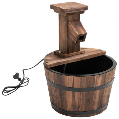 Trädgård Fontän Trä Hink-Formad Ø27 x 37 cm