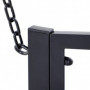Hängbänk 2-sits Metall Ledjor Svart 127 x 60 x 53 cm