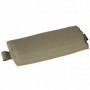 Justerbar Solstol med Kudde Metall och Tyg Khaki 137 x 63,5 x 100,5 cm