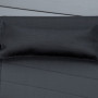 Solsäng med kudde Justerbart Ryggstöd Svart Träram 182 x 64 cm