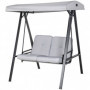 Hammock Gunga 2-sits med Soltak 145 x 116 x 172 cm, Grå