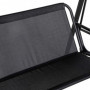 Hammock Gunga 2-sits med Soltak 145 x 116 x 172 cm, Svart