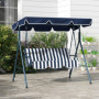 Hammock Gunga 3-sits Hollywood Blå Vit 172 x 110 x 153 cm