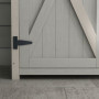Redskapsbod - Verktygsskåp med Asfalttak, 110 x 55 x 117 cm, Ljusgrå