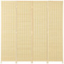 Skärmvägg Rumsavdelare 4 Panel 180 x 180 cm Bambu
