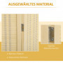 Skärmvägg Rumsavdelare 4 Panel 180 x 180 cm Bambu