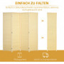 Skärmvägg Rumsavdelare 4 Panel 180 x 180 cm Bambu