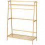Bambu Klädställ med 2 Hyllor 114 x 40 x 139 cm