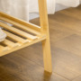 Bambu Klädställ med 2 Hyllor 114 x 40 x 139 cm