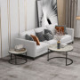 Soffbord Set 2 st Rund Grå industriell design