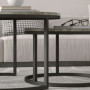 Soffbord Set 2 st Rund Grå industriell design