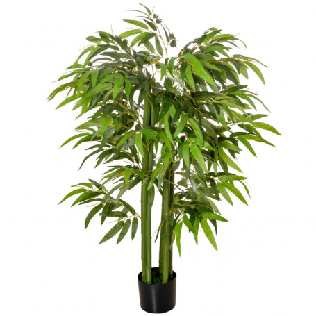 Konstväxt Bambu Realistiskt Utseende 140 cm (H) Grön