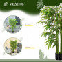 Konstväxt Bambu Realistiskt Utseende 140 cm (H) Grön