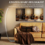 LED Golvlampa Modern Böjd Silver Justerbar Ljusstyrka